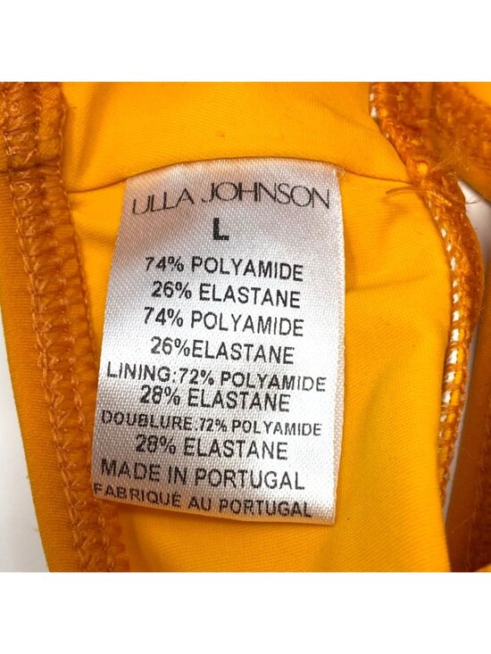 Ulla Johnson Dani Bikini Bottom Basic Size Large Marigold Orange Summer - Picture 4 of 9